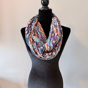 Vibrant Zigzag Infinity Scarf